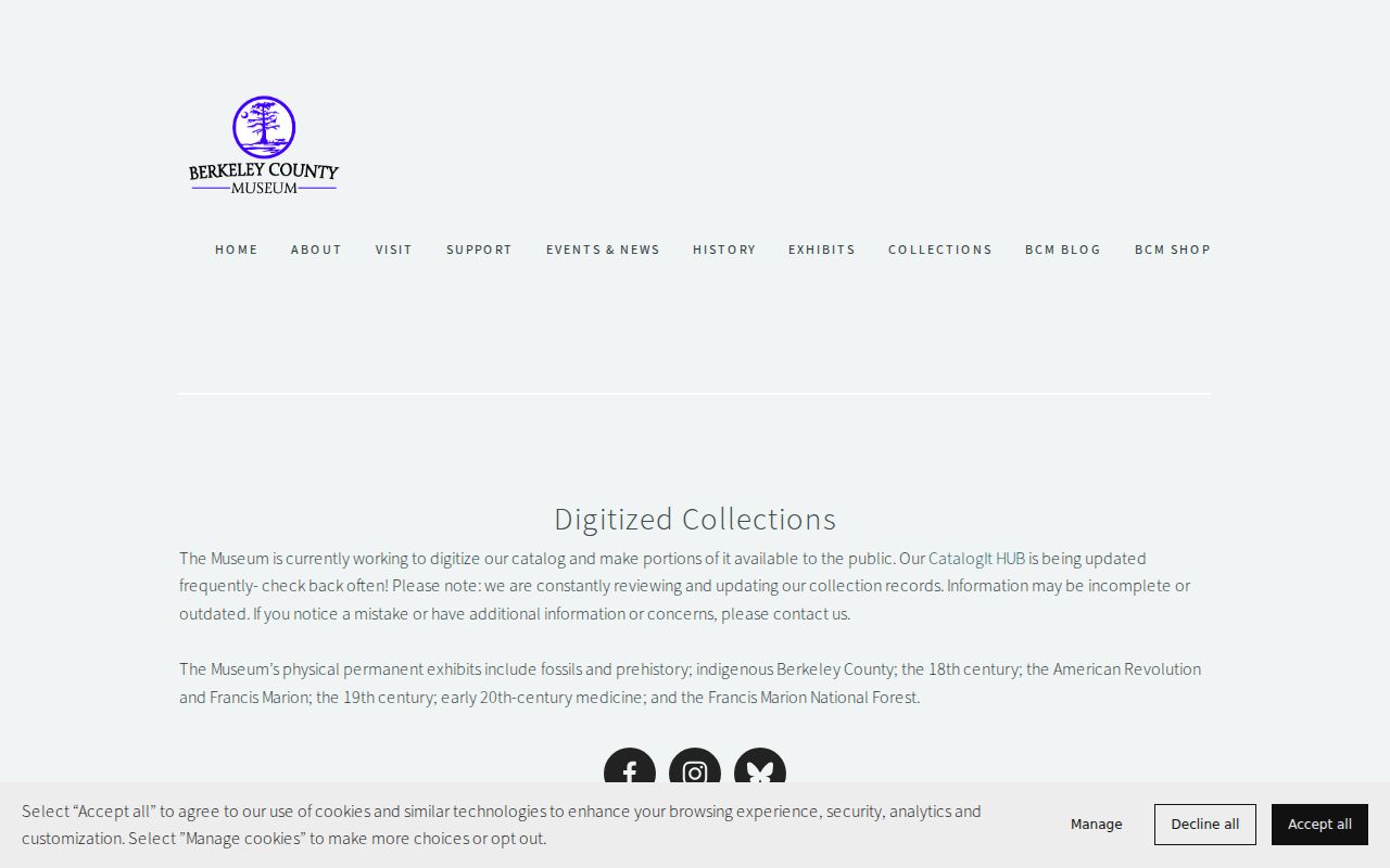 Berkeley County city directory museum collections discovery page