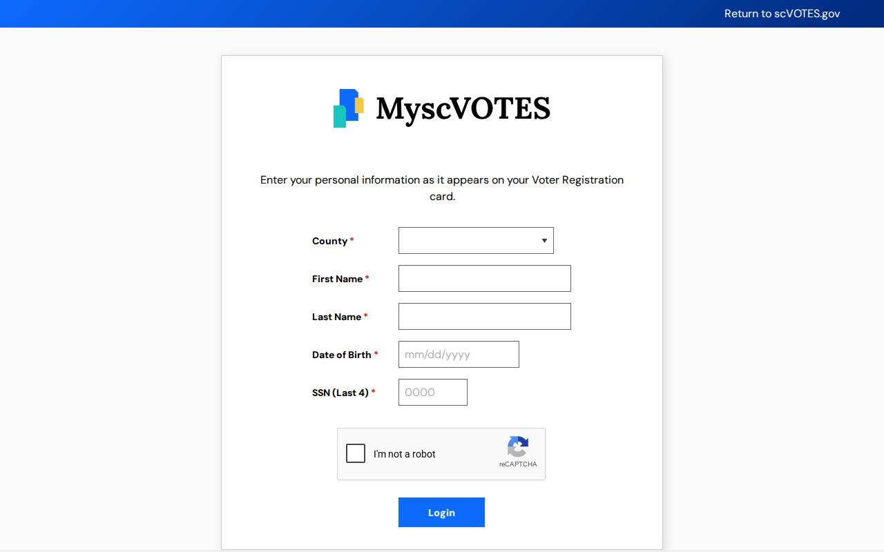 Berkeley County residents directory voter information login