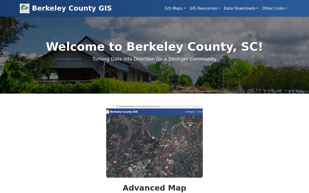 Berkeley County street directory GIS Advanced Mapping search controls