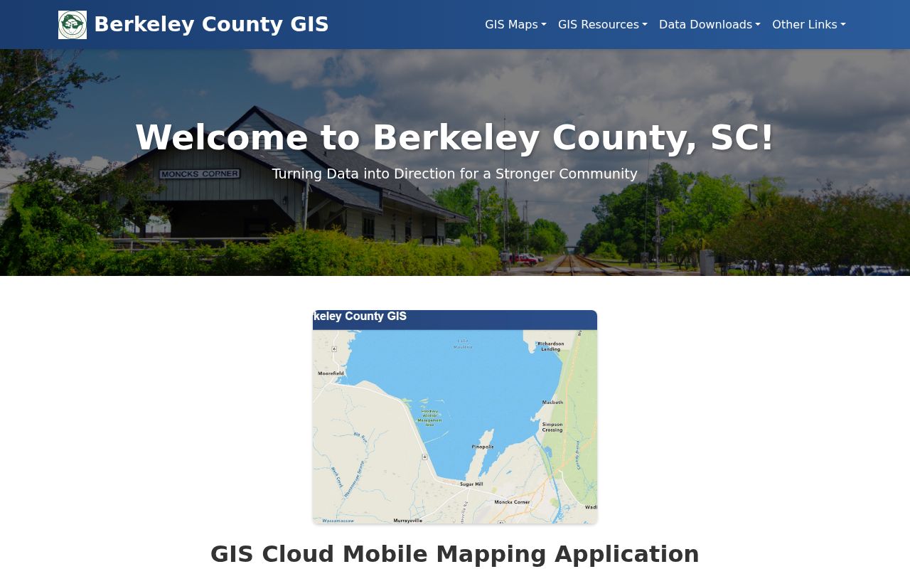 Berkeley County ZIP code directory GIS Cloud Mapping page